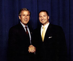 George Davison with President Bush